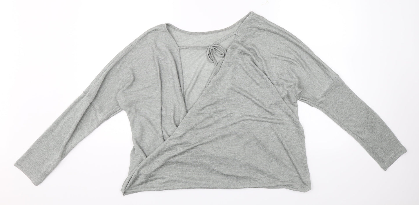 Debenhams Womens Grey   Jersey Blouse Size 16