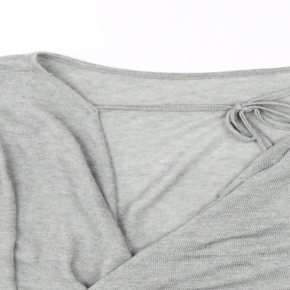 Debenhams Womens Grey   Jersey Blouse Size 16