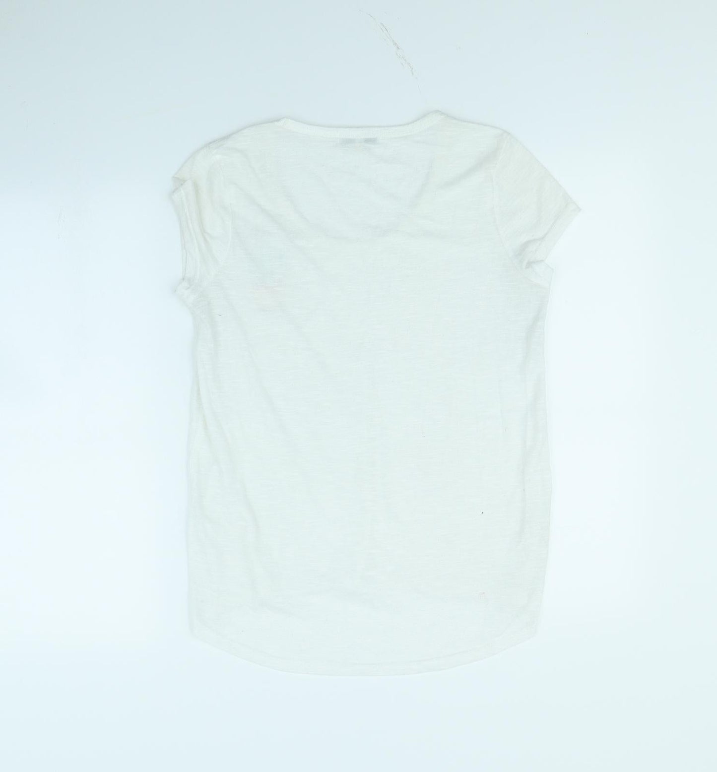 Brave Soul Womens White   Basic T-Shirt Size S  - Cactus