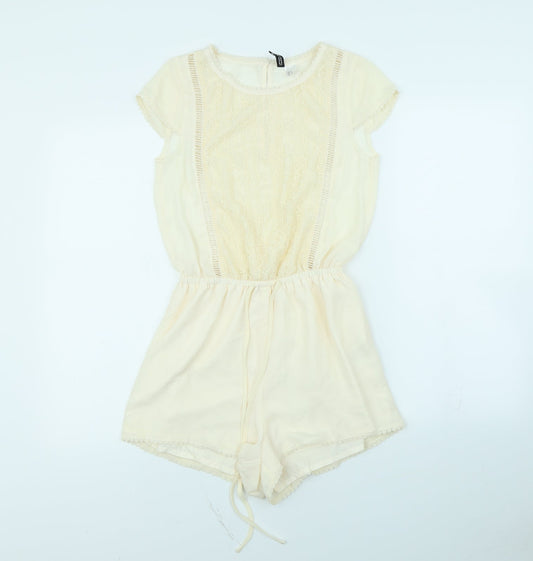 Divided Womens Beige   Playsuit One-Piece Size 6