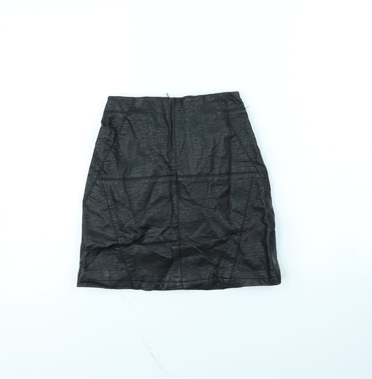 Divded Womens Black   Mini Skirt Size 6