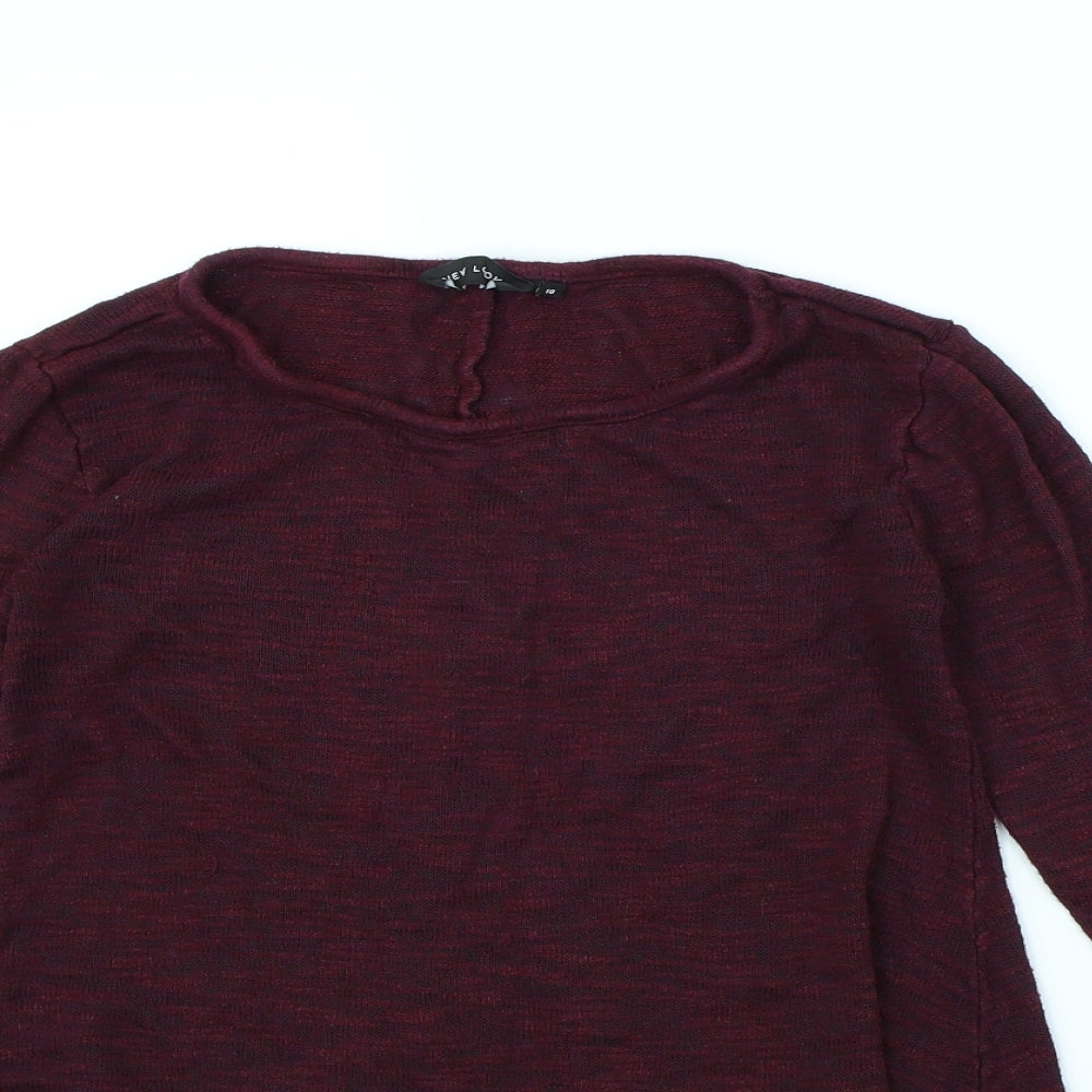 New Look Womens Purple   Pullover Jumper Size 10