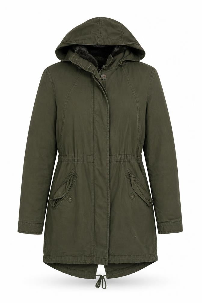 H&M Womens Green   Rain Coat Coat Size 6