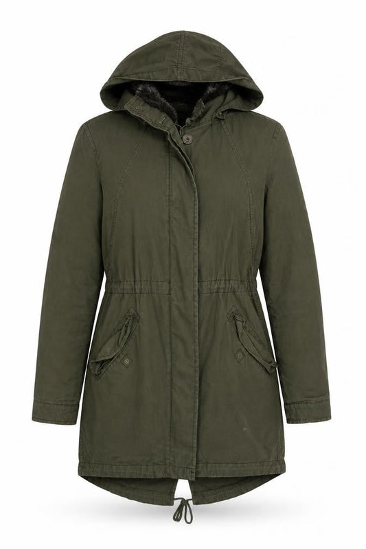 H&M Womens Green   Rain Coat Coat Size 6