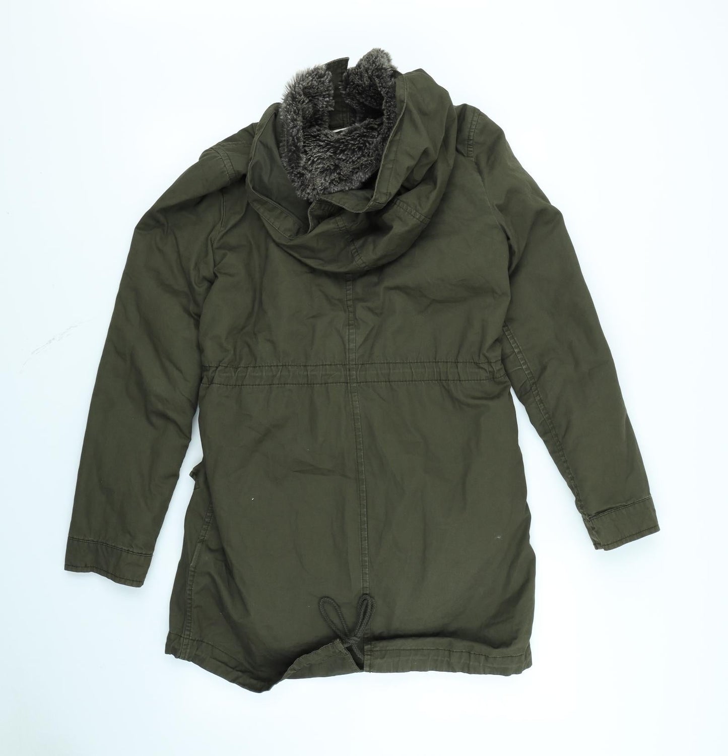 H&M Womens Green   Rain Coat Coat Size 6