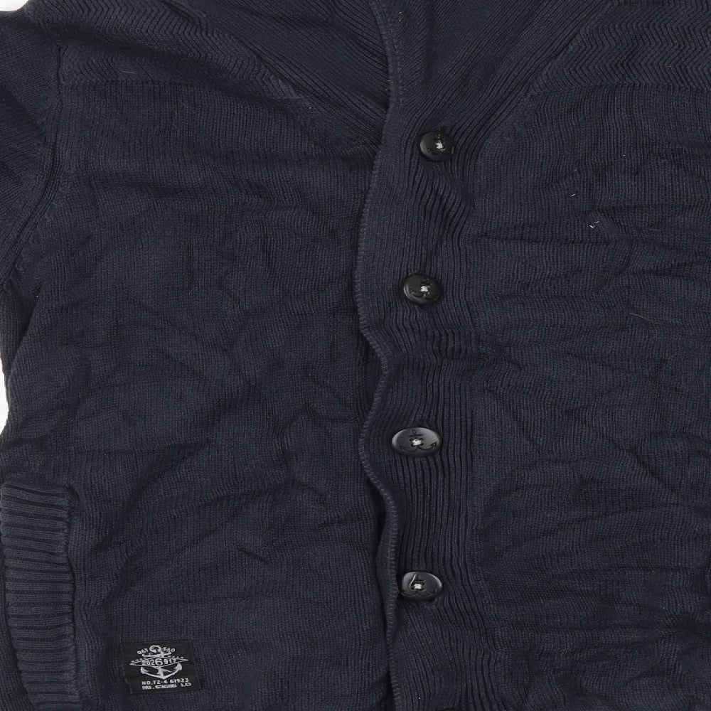 NEXT Mens Blue  Knit Cardigan Jumper Size S