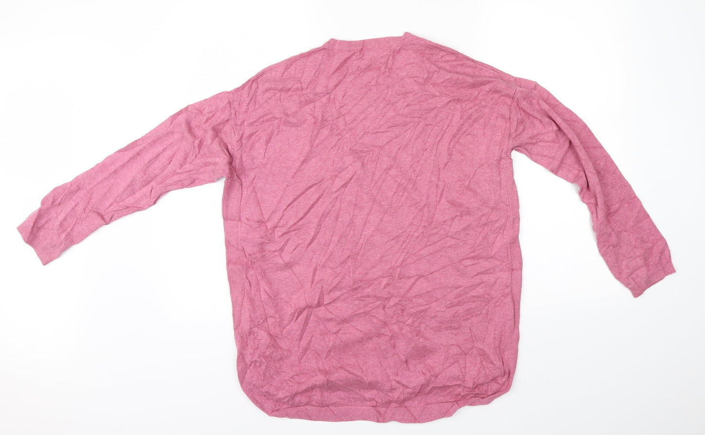 Target Womens Pink Polka Dot Knit Pullover Jumper Size L