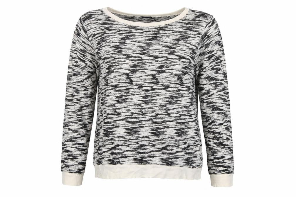 Dorothy Perkins Womens White Striped Knit Pullover Jumper Size 14