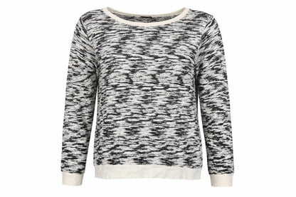 Dorothy Perkins Womens White Striped Knit Pullover Jumper Size 14