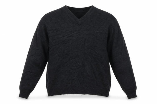 H&M Mens Black  Knit Pullover Jumper Size S