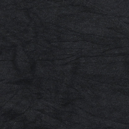H&M Mens Black  Knit Pullover Jumper Size S