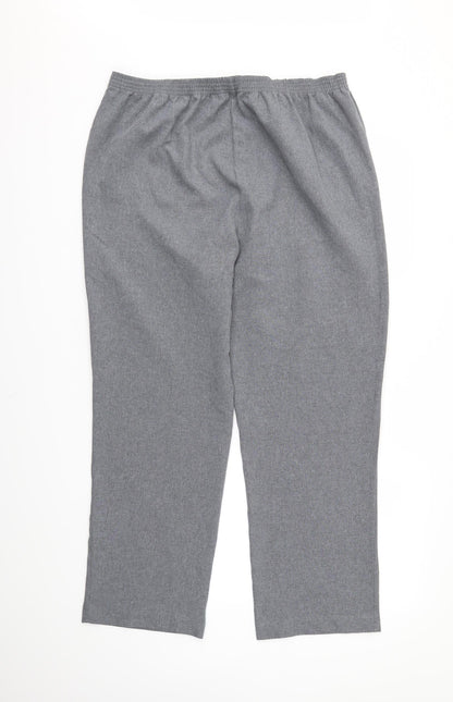 Preloved Bonmarché Womens Grey   Trousers  Size 16 L26 in - Back