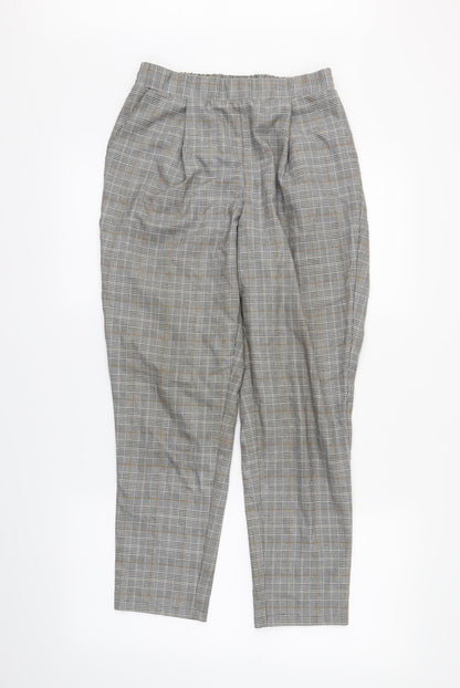 New Look Womens Green Plaid  Trousers  Size 10 L24 in