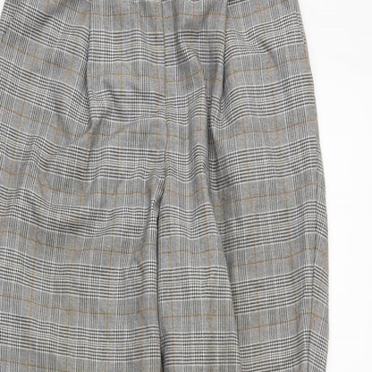 New Look Womens Green Plaid  Trousers  Size 10 L24 in