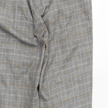 New Look Womens Green Plaid  Trousers  Size 10 L24 in