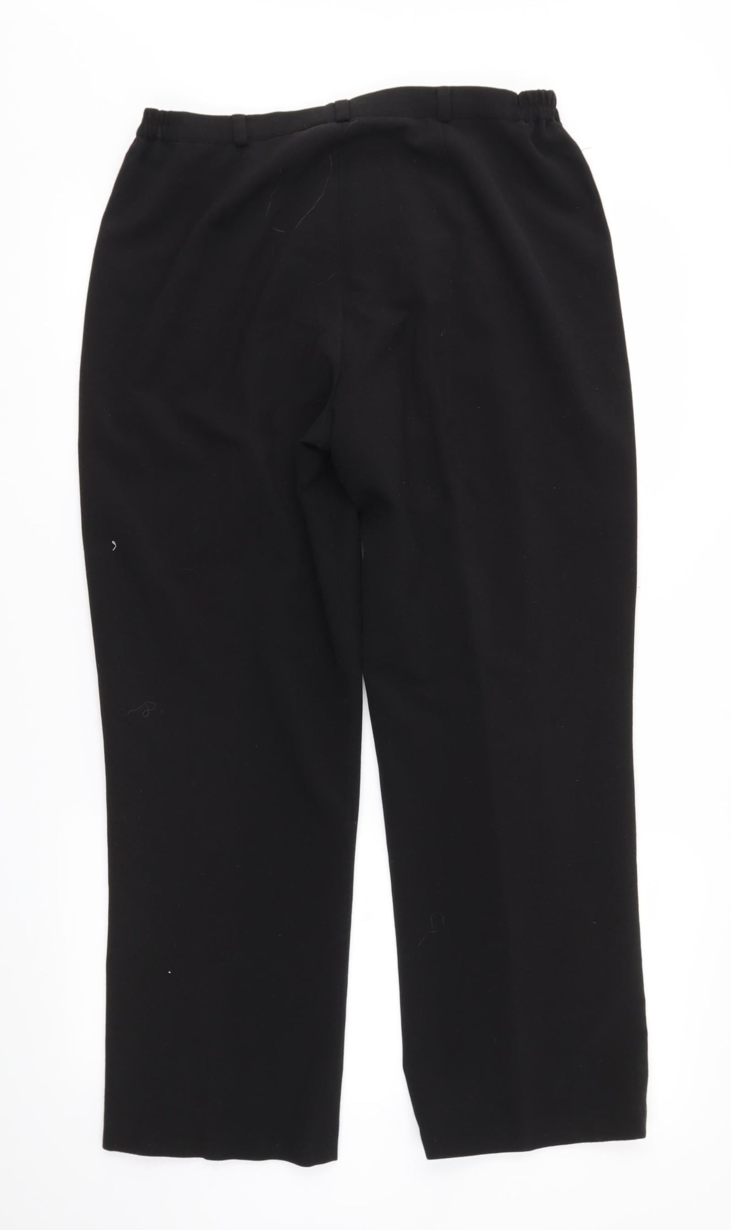 BASSINI Womens Black   Trousers  Size 14 L26 in