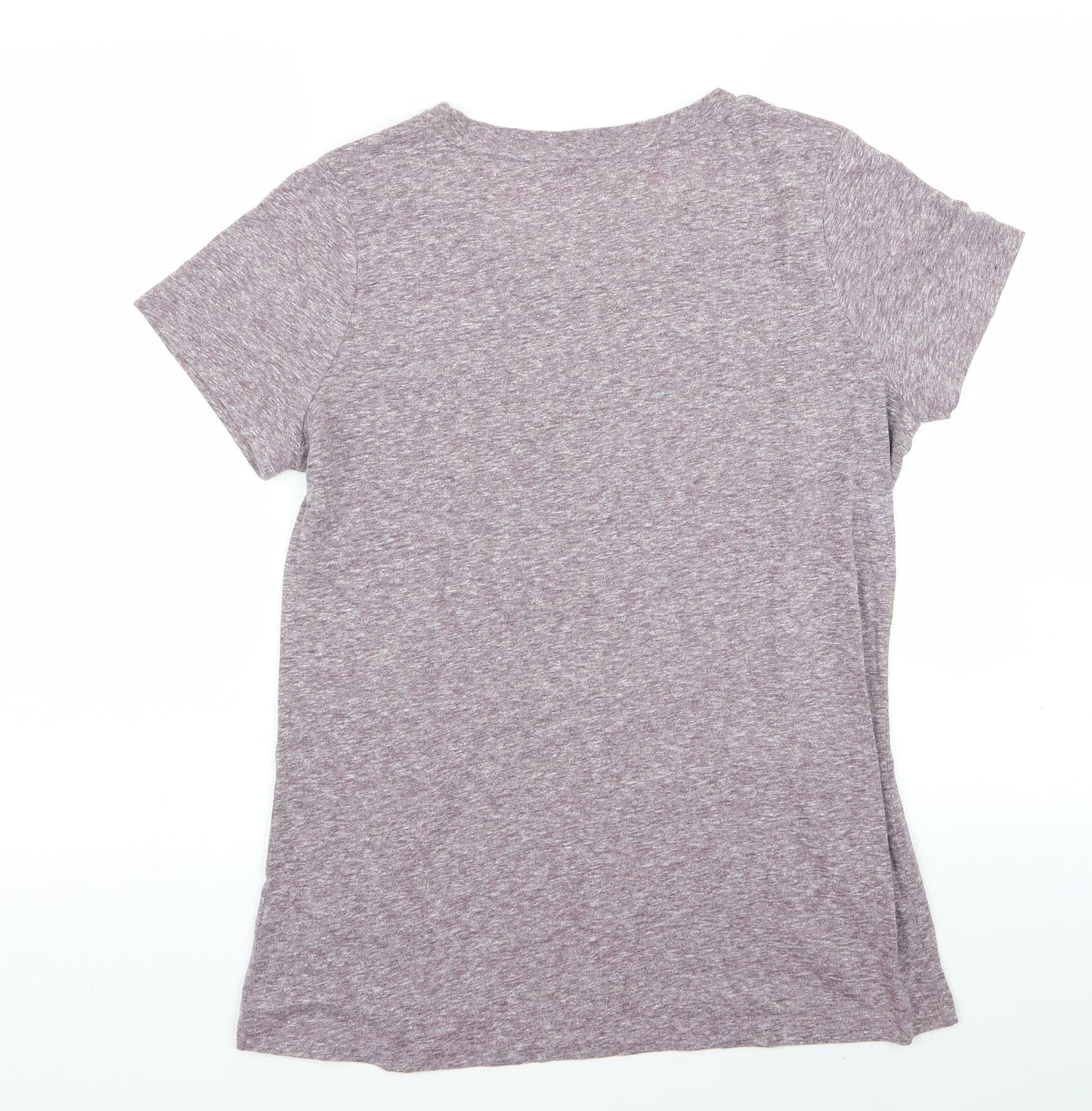 Mossimo Womens Purple   Basic T-Shirt Size L