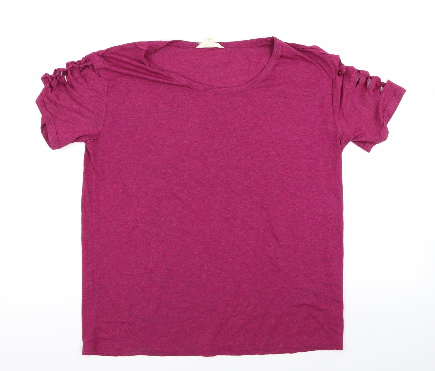 nexr Womens Purple   Basic T-Shirt Size 12
