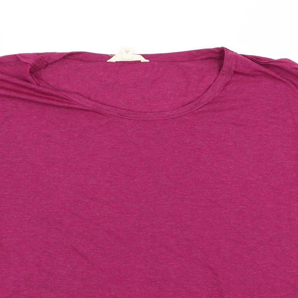 nexr Womens Purple   Basic T-Shirt Size 12