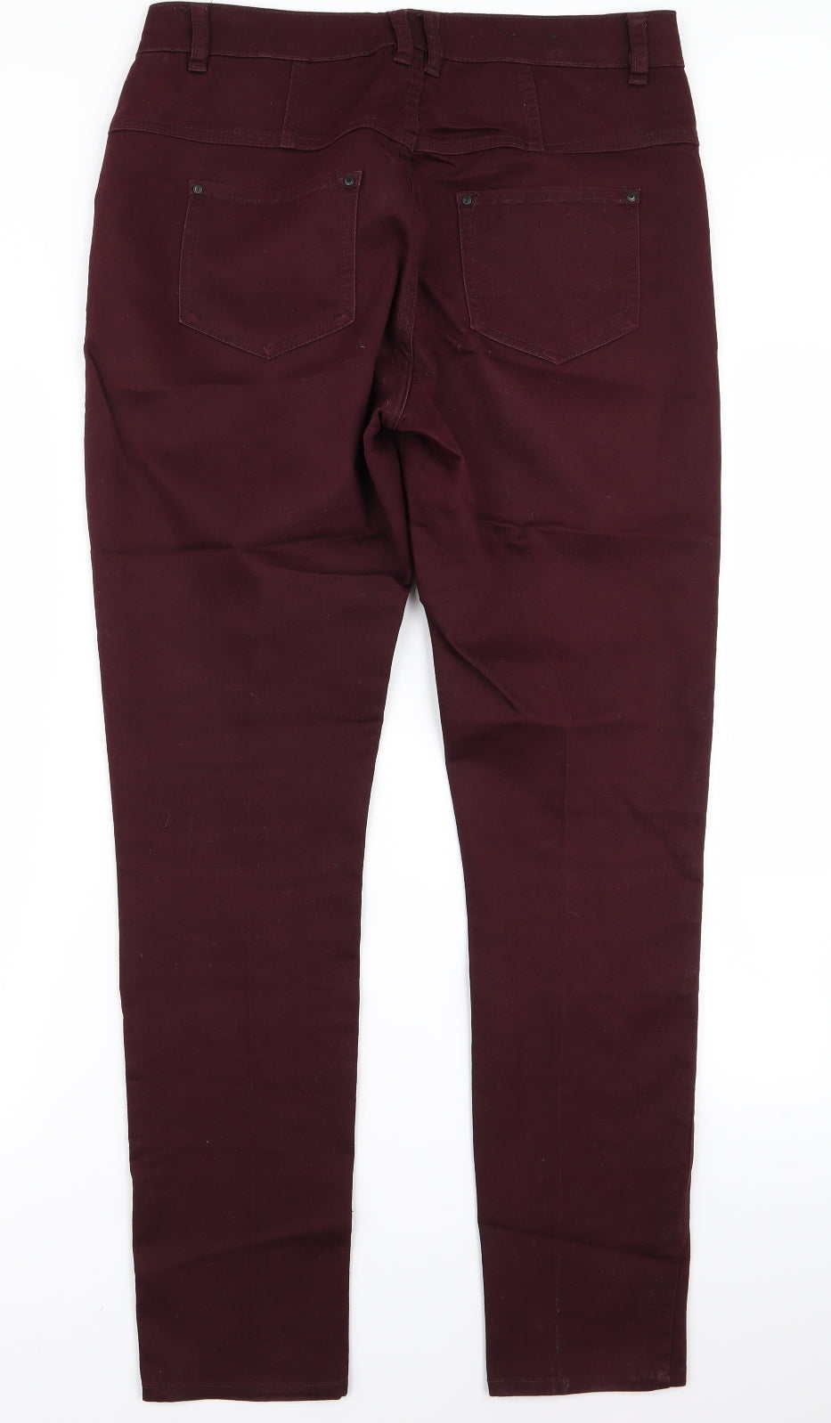 yesyes Womens Red   Skinny Jeans Size 14 L27 in - v