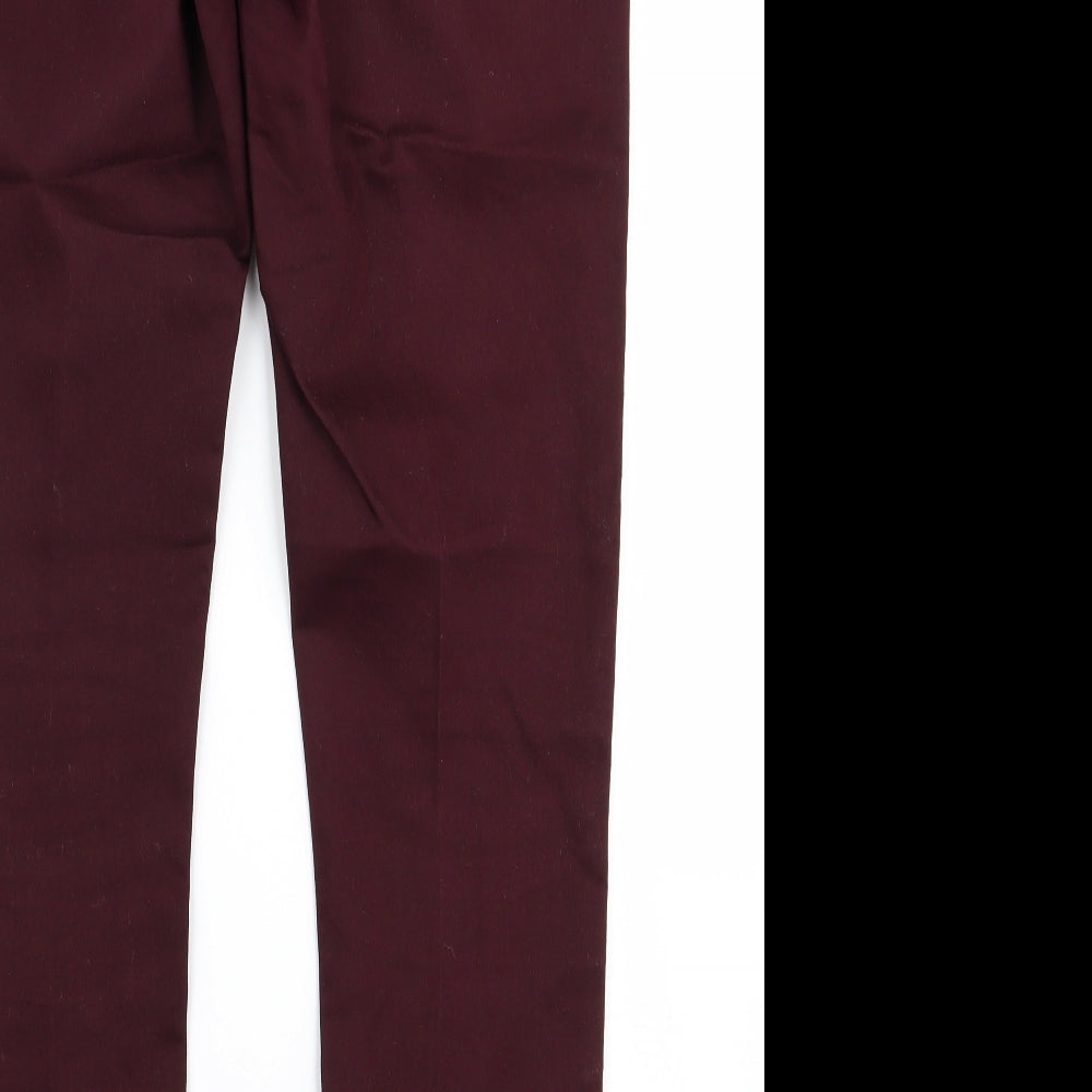 yesyes Womens Red   Skinny Jeans Size 14 L27 in - v