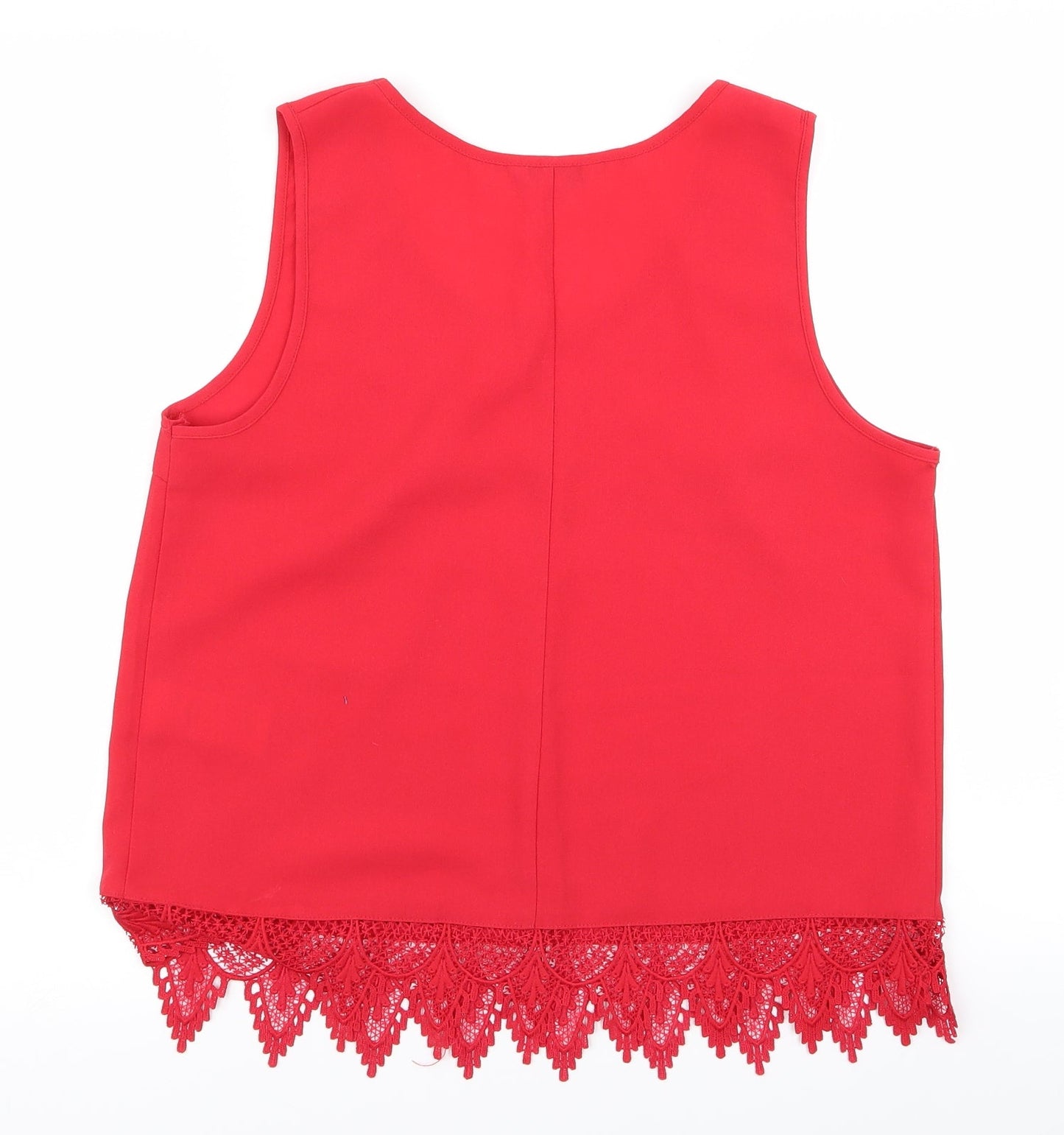 Peacocks Womens Red   Basic Blouse Size 10