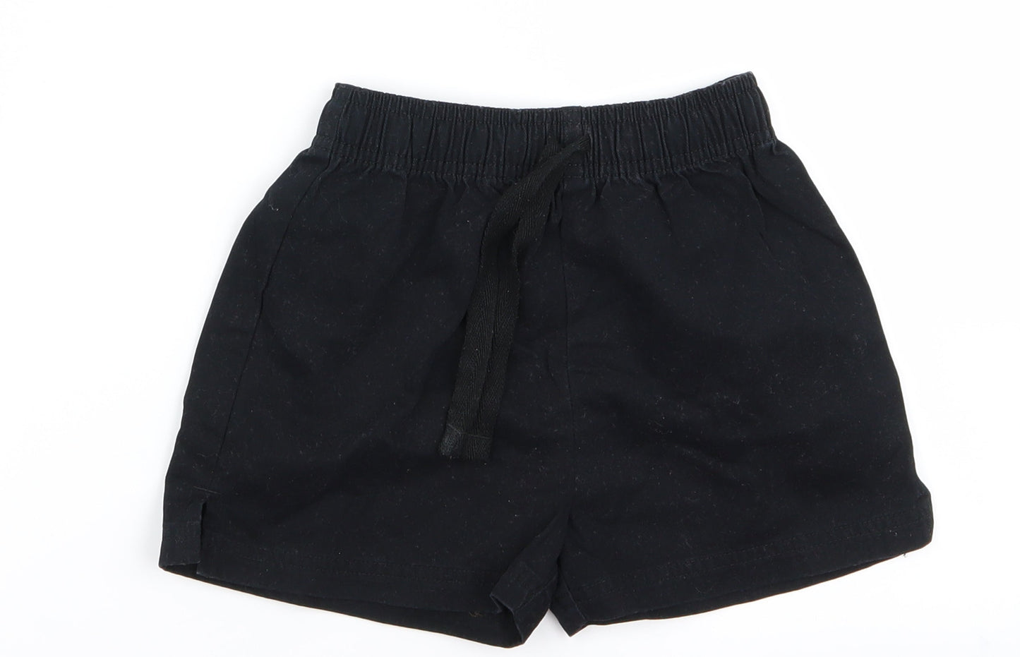 m&s Boys Black   Bermuda Shorts Size 3 Years