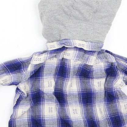 Preloved Preworn Baby Blue Check  Jacket  Size 12 Months - Label