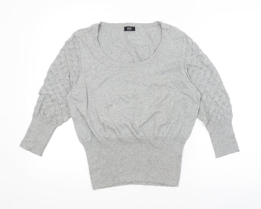 F&F Womens Grey   Pullover Jumper Size 16