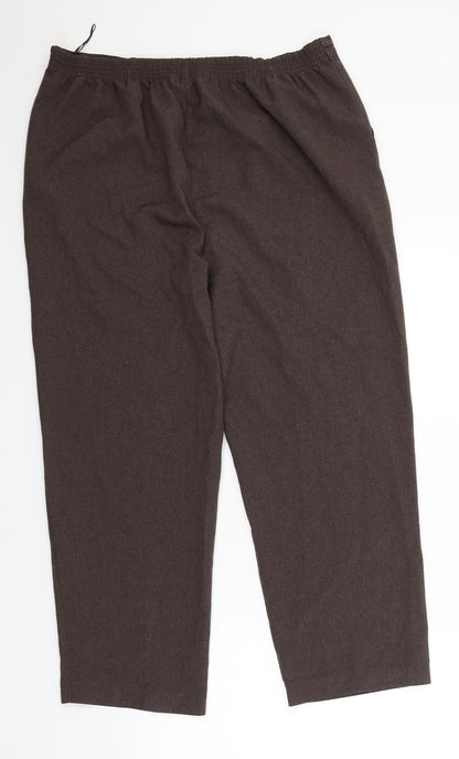 Bonmarché Womens Brown Trousers Size 16 L25 in