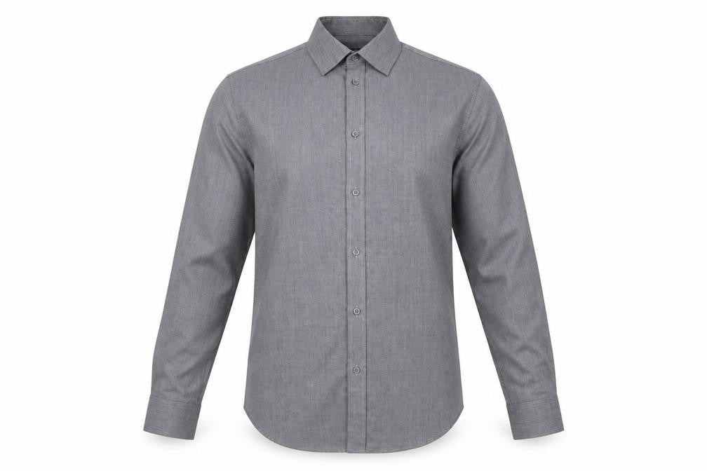 George Mens Grey    Button-Up Size 15.5
