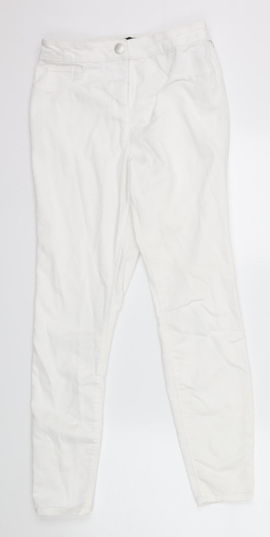 Demin Co Womens White   Straight Jeans Size 8