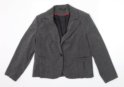 Bonmarché Womens Grey Jacket Blazer Size 18