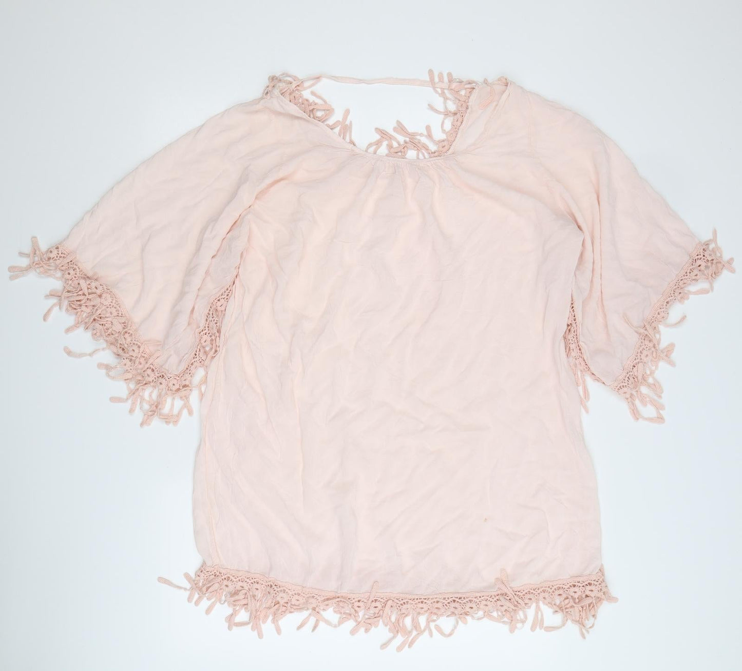 Preworn Womens Pink   Basic Blouse Size L