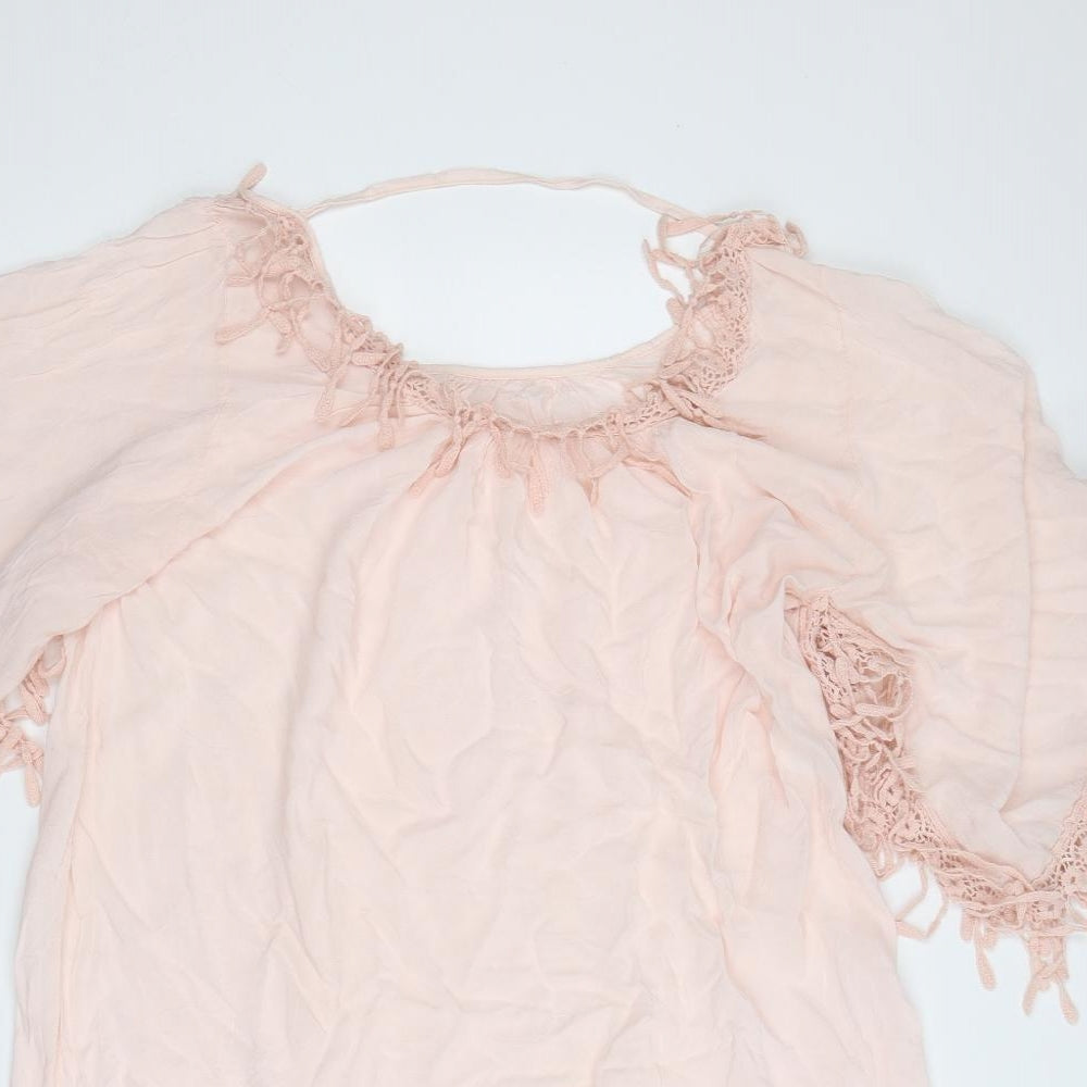 Preworn Womens Pink   Basic Blouse Size L