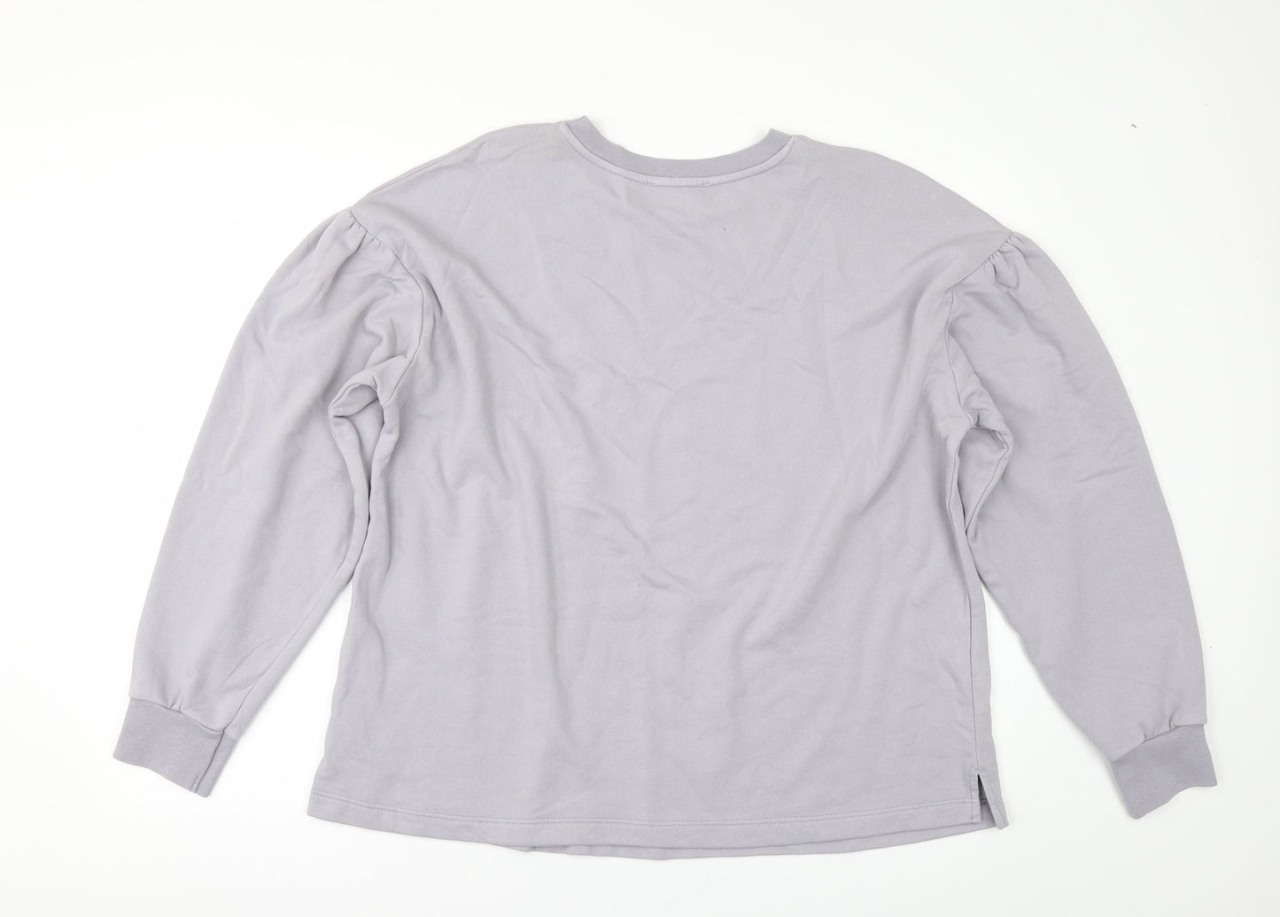 George Womens Grey   Pullover Sweatshirt Size L  - PUFF SLEEVE