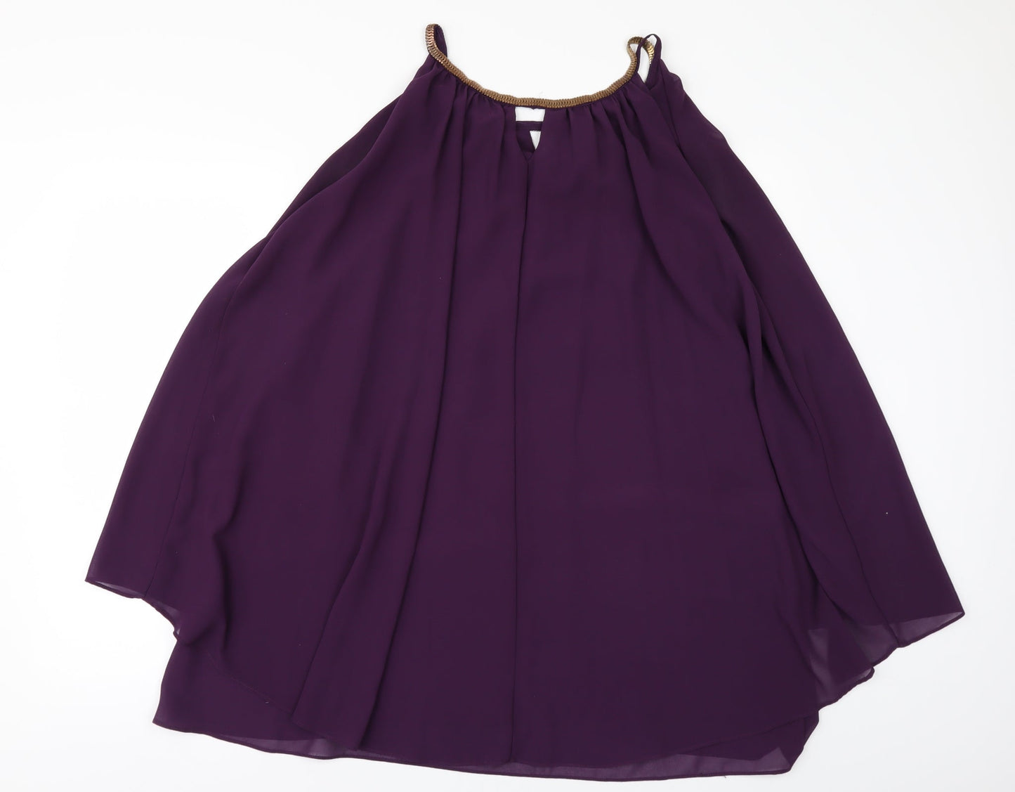 Krisp Womens Purple   Tunic Blouse Size L