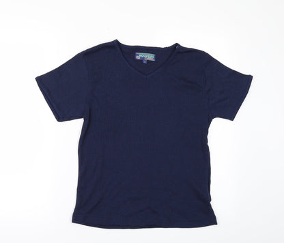 Preloved nouveau Womens Blue   Basic T-Shirt Size S - Front