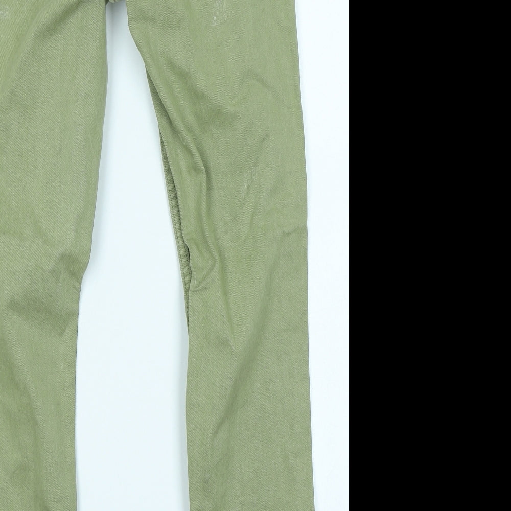 NEXT Boys Green  Denim Skinny Jeans Size 12 Years - Distressed