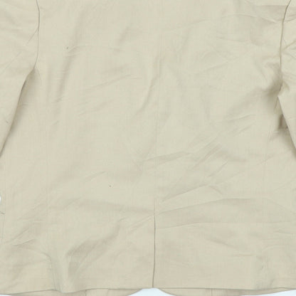Preloved Divided Womens Beige   Jacket Blazer Size 12 - Label