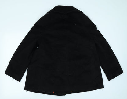 Marks & Spencer Collection Womens Black   Overcoat Coat Size 14