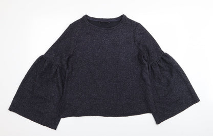 Preloved M&S Womens Blue   Pullover Jumper Size 10 - Front