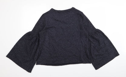 Preloved M&S Womens Blue   Pullover Jumper Size 10 - Back