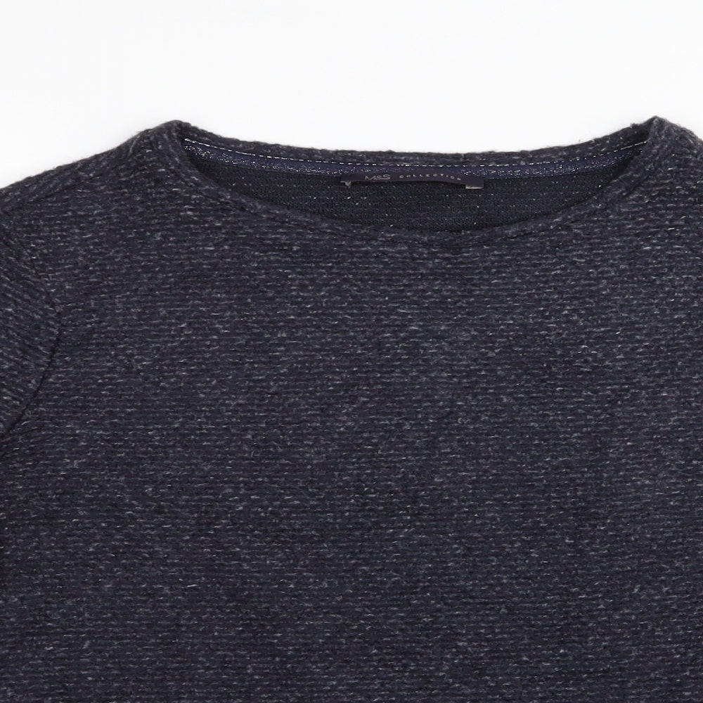 M&S Womens Blue   Pullover Jumper Size 10