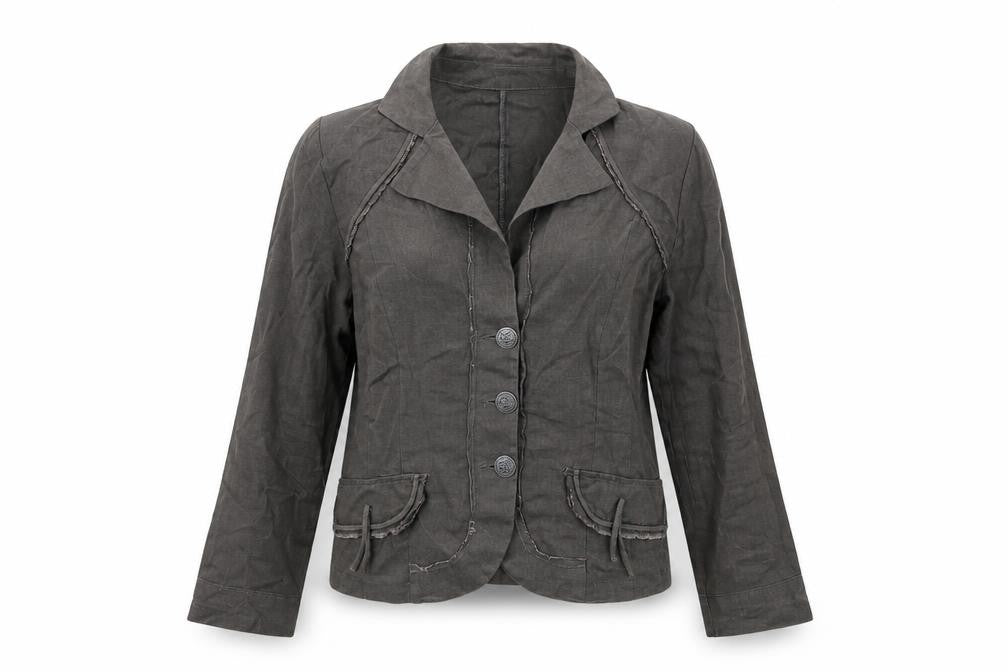 SAMARTINO Womens Grey   Pullover Jumper Size 14  - BUTTON UP