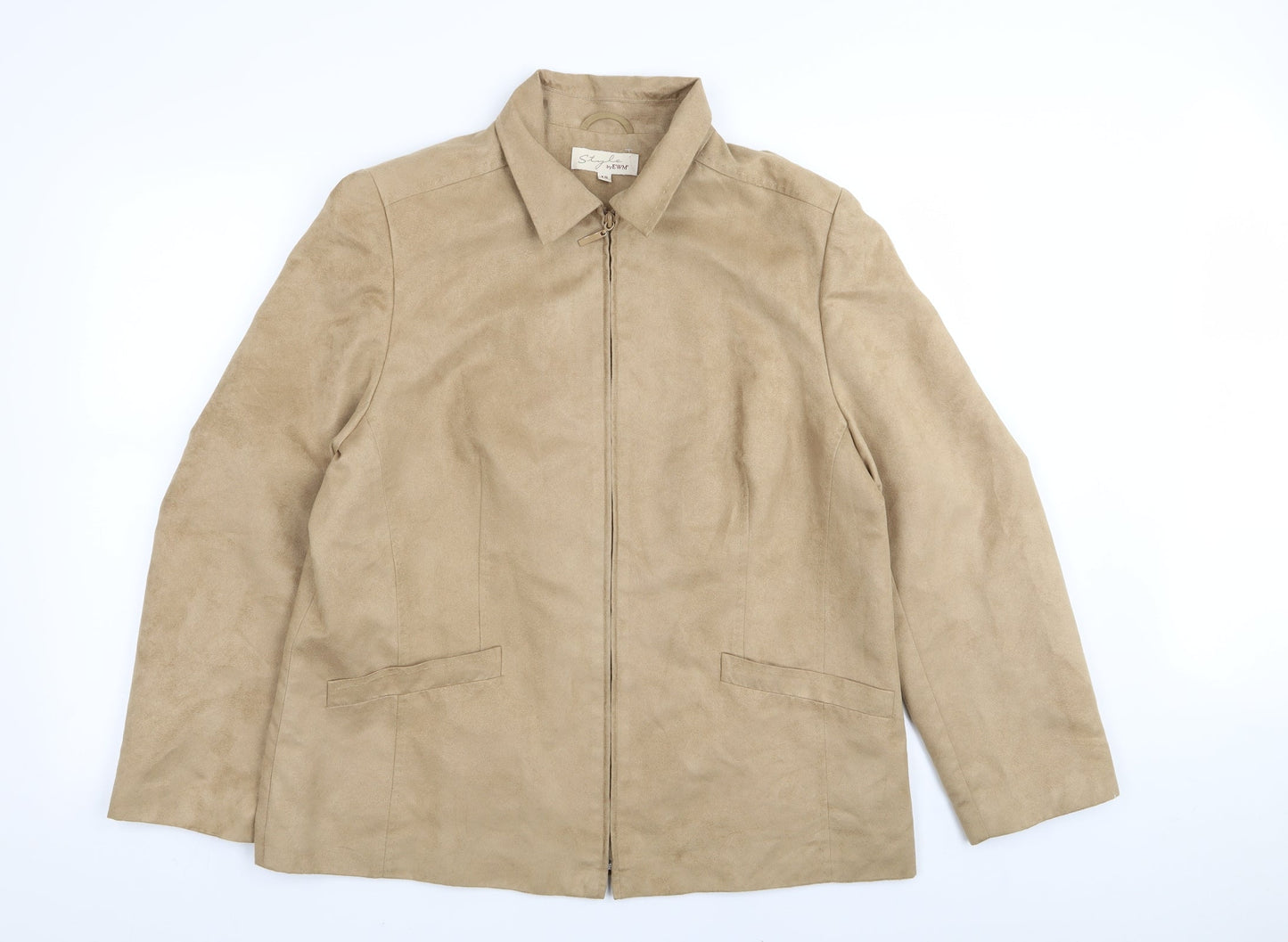 EWM Womens Beige   Jacket  Size 18