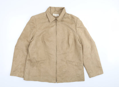EWM Womens Beige   Jacket  Size 18
