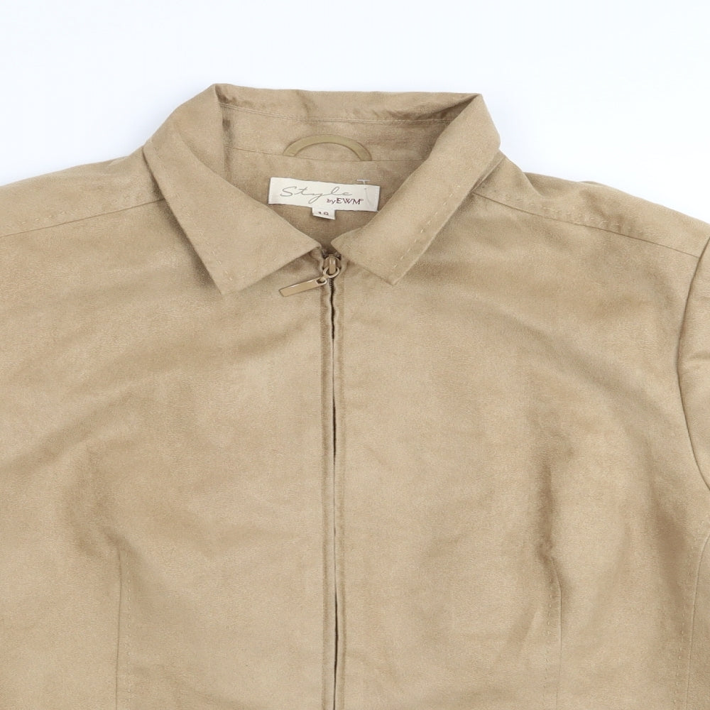 EWM Womens Beige   Jacket  Size 18