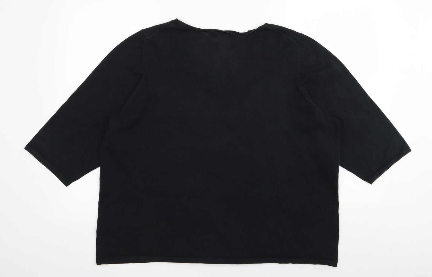 First Issue Womens Black   Basic T-Shirt Size M