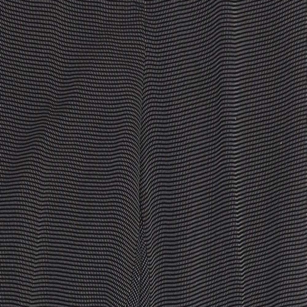 Preworn Womens Black Houndstooth  Trousers  Size 12 L27 in